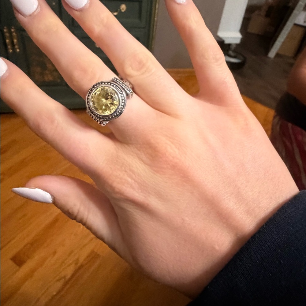 Silpada Yellow and Silver Ring